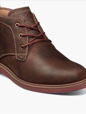 Florsheim Brown Leather Boys Chukka Boot